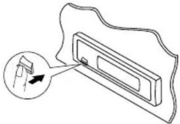 JVC KD-G301 - Detaching the control panel - 1