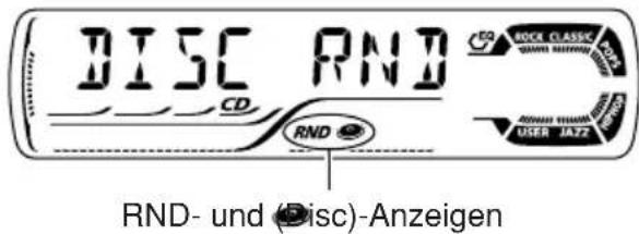 JVC KD-G301 - Zum Abspielen der Titel nach dem Zufallsprinzip (Zufällige Wiedergabe der Discs) - 3