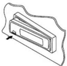 JVC KD-G301 - Anbringen des Bedienfelds - 2