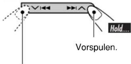 JVC KD-DV6102 - So spulen Sie Kapitel/Titel vor oder zurück - 4