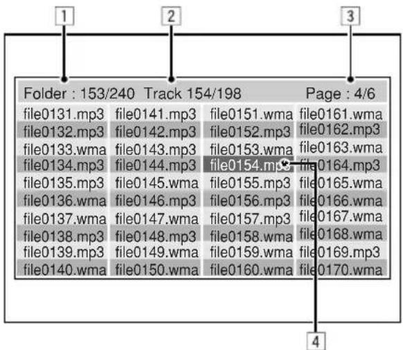 JVC KD-DV6102 - Ordner-/Titellisten -Bildschirme - 4