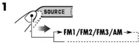 JVC KD-DV6102 - ■ FM station automatic presetting — SSM (Strong-station Sequential Memory) - 1