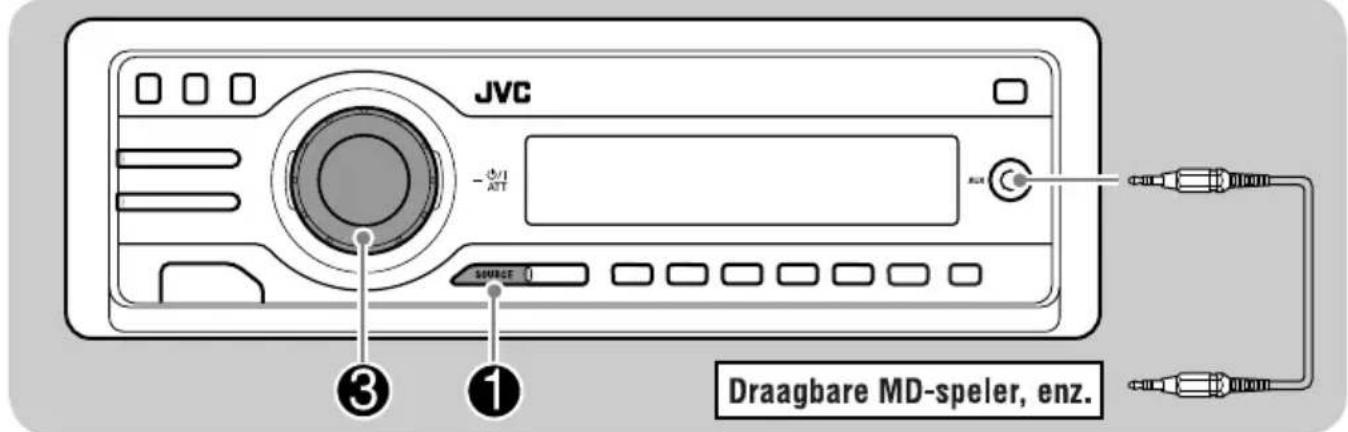 JVC KD-DV6102 - Bediening voor een extern component - 1