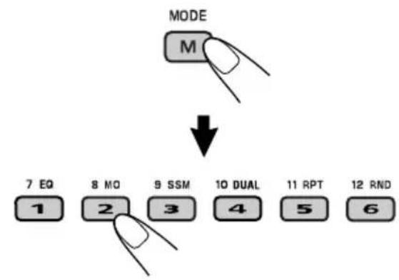 JVC KD-DV6102 - How to use the M MODE button - 1