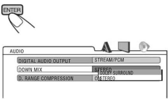 JVC KD-DV6102 - Select an item you want to set up. - 3