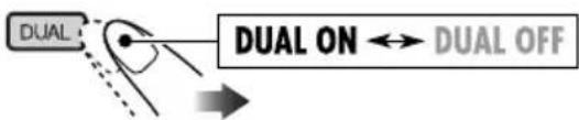 JVC KD-DV6102 - Mettez en service le fonctionnement sur deux zones. - 1