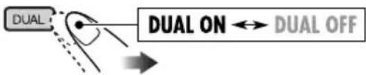 JVC KD-DV6102 - Activeer Dual Zone. - 1
