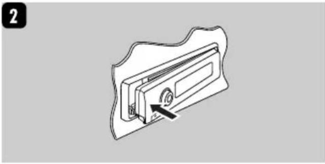 JVC KD-DV6102 - Attaching the control panel - 2