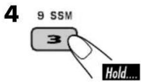 JVC KD-DV6102 - Select the FM band (FM1 - FM3) you want to store into. - 3