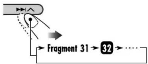 JVC KD-DV6102 - Snel tijdens weergave van fragment verspringen - 3