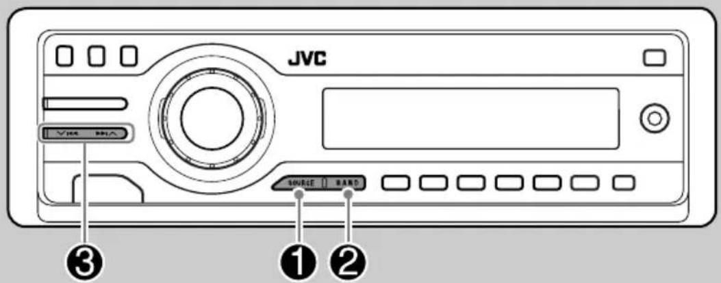 JVC KD-DV6102 - Fonctionnement de la radio - 1