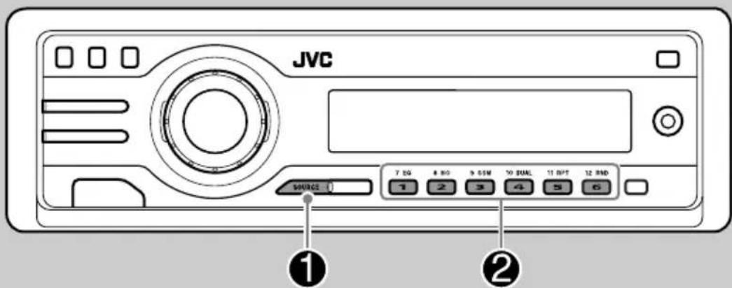 JVC KD-DV6102 - Anbringen des Bedienfelds - 2