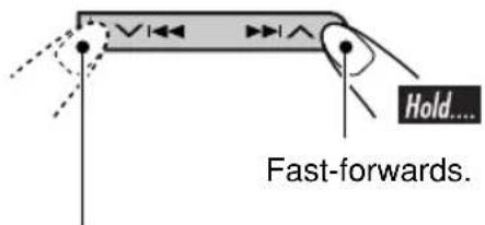 JVC KD-DV6102 - To fast-forward or reverse the chapter/track - 2