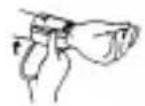 AEG BMG 4906 - Stringere con forza la fascetta intorno al polso. - 3
