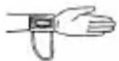 AEG BMG 4906 - Stringere con forza la fascetta intorno al polso. - 2