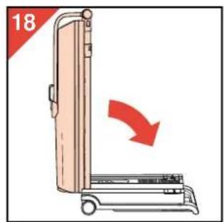 PHILIPS HB 824 - Breng het solarium in de transportstand: - 5