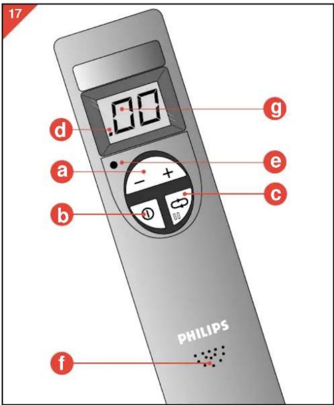 PHILIPS HB851 - Die Fernbedienung zum Einstellen der Bräunungszeit - 1
