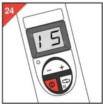 PHILIPS HB 861 - • Se pretender usar menos tempo do que o programado (fig. 24) - 1