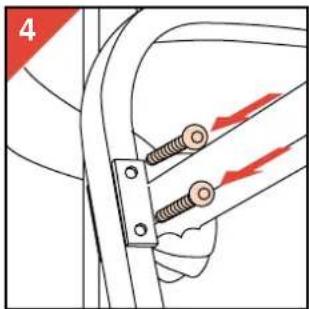 Diagram of a mechanical assembly with springs and bolts, no text or symbols present
