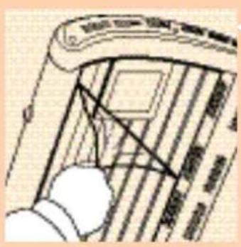 Technical diagram showing a mechanical or architectural component with labeled parts and intersecting lines indicating alignment or connection.