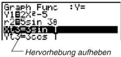 CASIO CFX-9950GB - - Spezifizieren des Zeichnen/Nicht-Zeichnen-Status für eine Grafik - 4