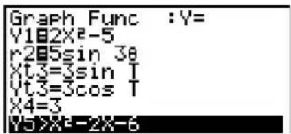 CASIO CFX-9950GB - - Spezifizieren des Zeichnen/Nicht-Zeichnen-Status für eine Grafik - 7