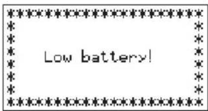 CASIO CFX-9950GB - ■Meldung für niedrige Batteriespannung - 1