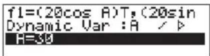CASIO CFX-9950GB - - Löschen von Anzeigedaten der dynamischen Grafik - 2