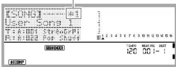CASIO CTK-7200 - Press the C-4 (SONG SEQUENCER) button to enter the song sequencer mode. - 2