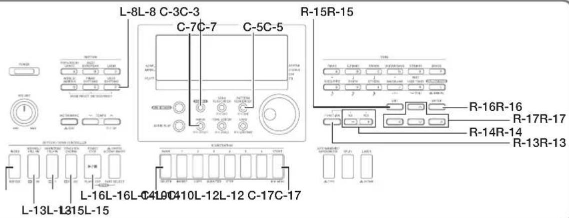 CASIO CTK-7200 - Input Menu Setting Items - 1