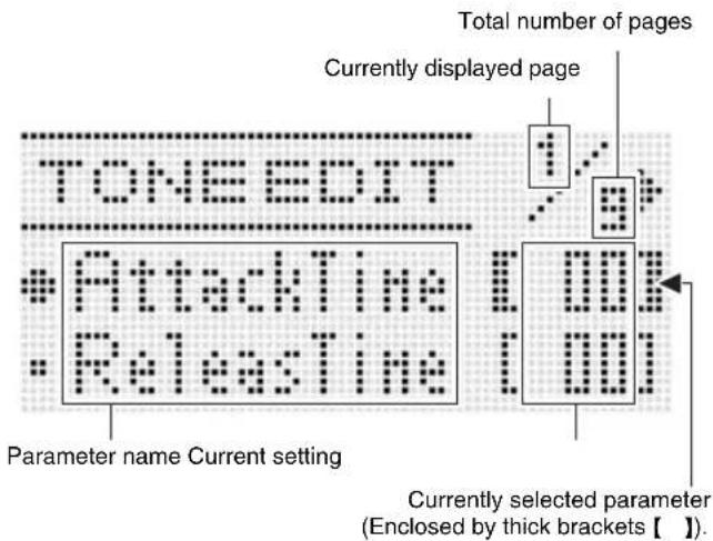 CASIO CTK-7200 - Press the C-8 (TONE EDITOR) button. - 2