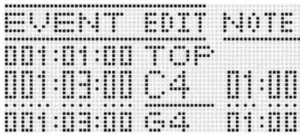 CASIO CTK-7200 - To insert an event - 2
