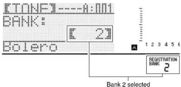 CASIO CTK-7200 - To save a setup to registration memory - 1