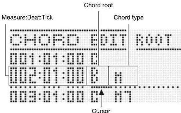 CASIO CTK-7200 - To modify recorded chord data - 1