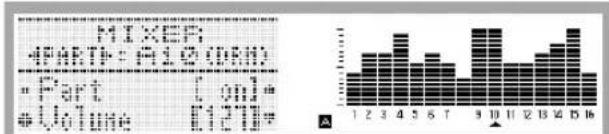 CASIO CTK-7200 - Use sliders D-4 (1/9/EXT) to D-11 (8/16) to adjust the volume of each part (A01 through A08). - 3