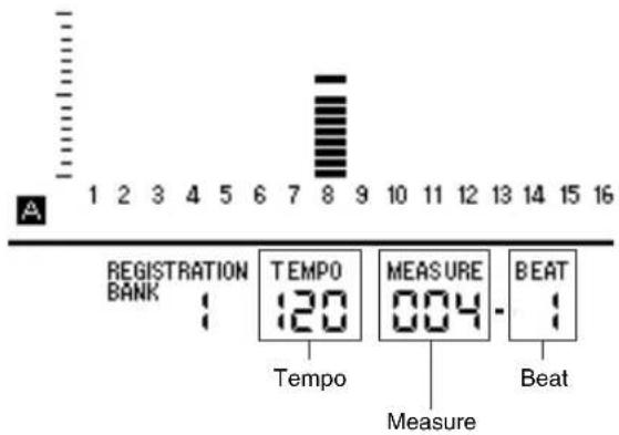 CASIO CTK-7200 - Press the L-9 (METRONOME) button. - 2