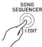 CASIO CTK-7200 - Press the C-4 (SONG SEQUENCER) button to enter the song sequencer mode. - 1