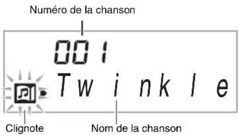 Numéro de la chanson 001 Tw i n k l e Clignote Nom de la chanson
