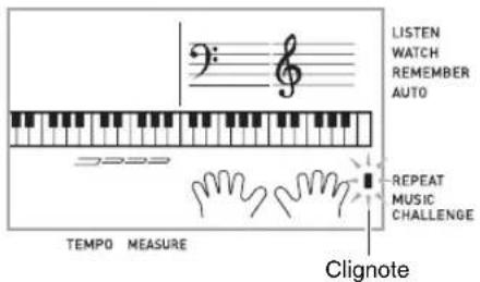 LISTEN WATCH REMEMBER AUTO REPEAT MUSIC CHALLENGE TEMPO MEASURE Clignote