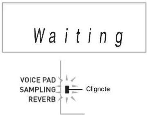 Waiting VOICE PAD SAMPLING REVERB Clignote