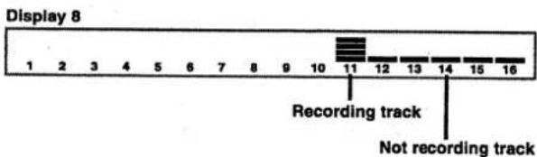 Display 8 1 2 3 4 5 6 7 8 9 10 11 12 13 14 15 16 Recording track Not recording track