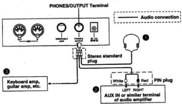 CASIO WK-1200 - Phones/Output Terminal - 1