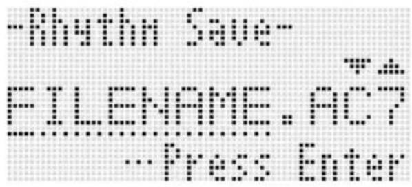 -Rhythm Save- EILENAME, ACT -Press Enter