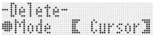 -delete ■Mode E Cursor 3
