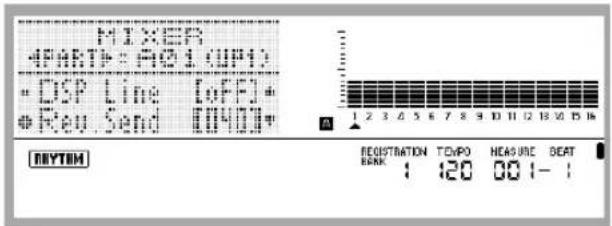 MIX TERR 4PART# = A01 (UP1) DSP Line [uFF] Rev. Send 1040# A 1 2 3 4 5 6 7 8 9 10 11 12 13 14 15 16 REGISTRATION TOVPO MEASURE BEAT BANK: 1 120 001-1 RYYTOM