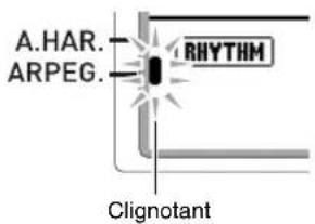 A.HAR. ARPEG. RHYTHM Clignotant