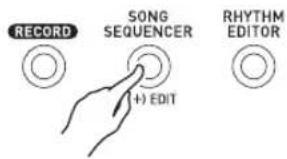 CASIO WK-6600 - Appuyez sur le bouton C-3 (SONG SEQUENCER) pour accéder au mode séquenceur musical. - 1