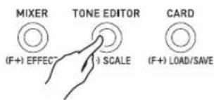 MIXER (TONE EDITOR) (F+) EFFECT SCALE CARD (F+) LOAD/SAVE