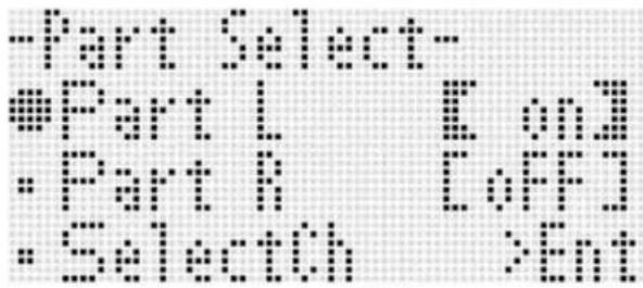 CASIO WK-6600 - Mise hors service de la partie d'une main et exécution de la partie de l'autre main au clavier (Partie Hors service) - 1