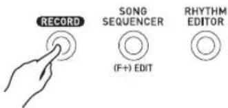 CASIO WK-6600 - Appuyez sur le bouton C-2 (RECORD). - 1